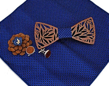 Charger l'image dans la galerie, Pack noeud papillon en bois Pétales (6 couleurs disponibles)