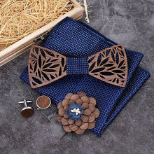 Charger l'image dans la galerie, Pack noeud papillon en bois Pétales (6 couleurs disponibles)