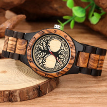 Charger l'image dans la galerie, Montre en bois Arbre de vie (Homme ou Femme)