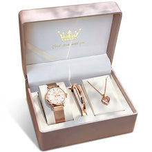 Charger l'image dans la galerie, Coffret Eleganza – Montre, Bracelet et Collier (5 couleurs disponibles)