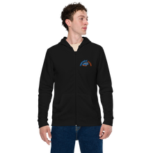 Charger l'image dans la galerie, Sweat à capuche zippé unisexe brodé