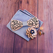 Charger l'image dans la galerie, Pack noeud papillon en bois Cyclone