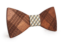 Charger l'image dans la galerie, Noeud papillon en bois Le Tartan (3 couleurs disponibles)