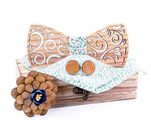 Charger l'image dans la galerie, Pack noeud papillon en bois Cyclone