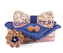 Charger l'image dans la galerie, Pack noeud papillon en bois Cyclone