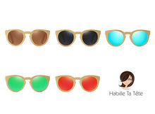 Charger l'image dans la galerie, Lunettes de soleil en bois Classic Clear (5 couleurs disponibles)