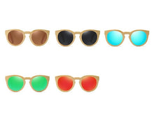 Charger l'image dans la galerie, Lunettes de soleil en bois Classic Clear (5 couleurs disponibles)