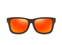 Charger l'image dans la galerie, Lunettes de soleil en Bois Tahiti Rouge orangé
