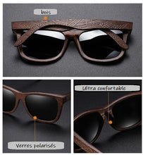 Charger l'image dans la galerie, Lunettes de soleil en Bois Tahiti Noir