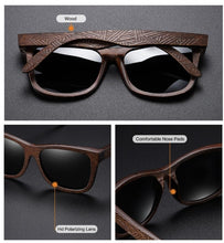 Charger l'image dans la galerie, Lunettes de soleil en Bois Tahiti Bleu