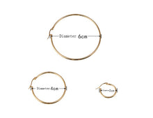 Charger l'image dans la galerie, Boucles d'oreilles Créoles (Or, Or rose, Argent ou Noir)