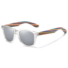 Charger l'image dans la galerie, Lunettes de soleil L'arc en ciel Argent (branches en bois)