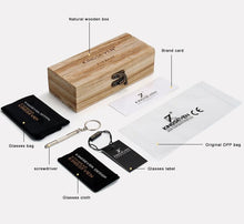 Charger l'image dans la galerie, Lunettes de soleil en bois Zébré naturel (5 couleurs disponibles)