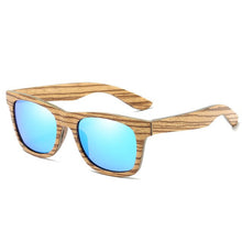 Charger l'image dans la galerie, Lunettes de soleil en bois Safari Bleu