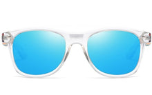 Charger l'image dans la galerie, Lunettes de soleil L'arc en ciel Bleu (branches en bois)