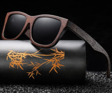 Charger l'image dans la galerie, Lunettes de soleil en Bois Tahiti Noir