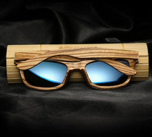 Charger l'image dans la galerie, Lunettes de soleil en bois Safari Bleu