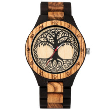 Charger l&#39;image dans la galerie, Montre en bois Arbre de vie (Homme ou Femme)

