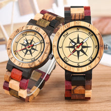 Charger l&#39;image dans la galerie, Montre en bois Compass (disponibles en 2 tailles,homme et femme)
