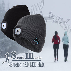 Bonnet connecté Bluetooth Lightsong (écouteurs sans fil intégrés), 2 couleurs disponibles