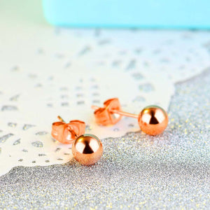 Boucles d'oreilles Perles brillantes (Or, Or rose ou Argent)