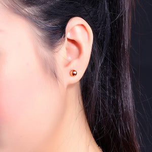 Boucles d'oreilles Perles brillantes (Or, Or rose ou Argent)